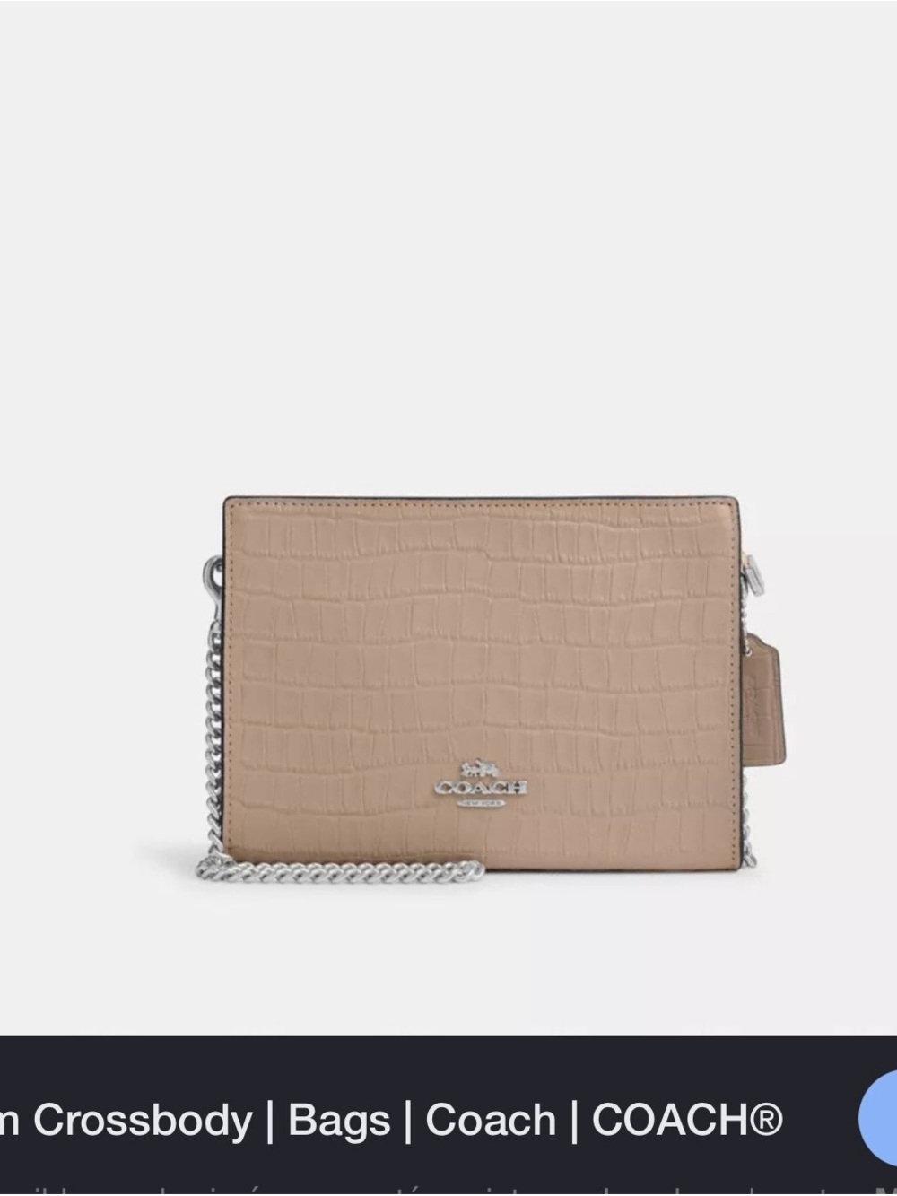 Coach SLIM CROSSBODY NOVELTY
LEATHER in stone